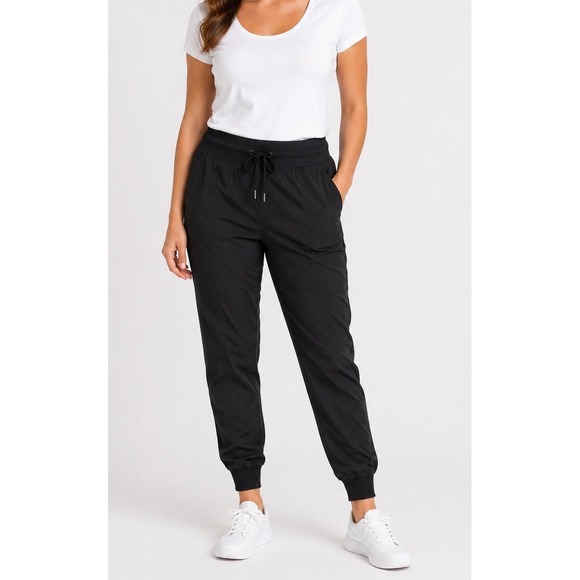 Lululemon Pants - Lululemon Beyond the Studio Jogger Women 4 Black Ruched Swift Pants Athleisure